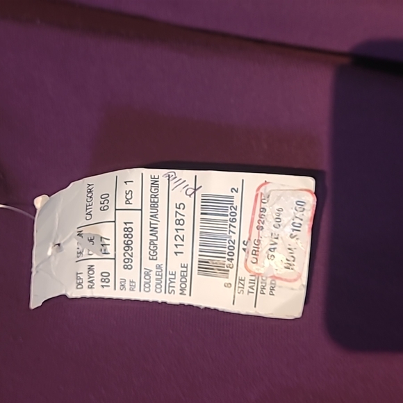 Vintage, evening dress with tag size 16 - Picture 3 of 5